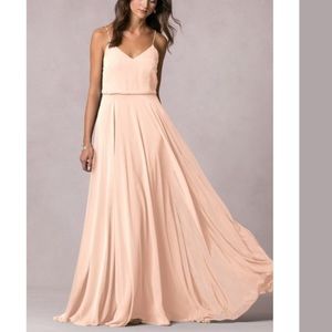 Jenny yoo inesse in blush sz 8 bridesmaid dress